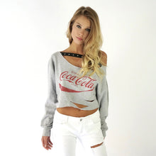 Only For Me Coca Cola Cropped Strap Sweatshirt
