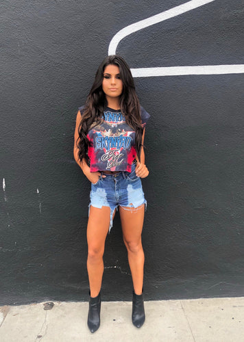 Free Bird Lyndrd Skynyrd Strap Tee