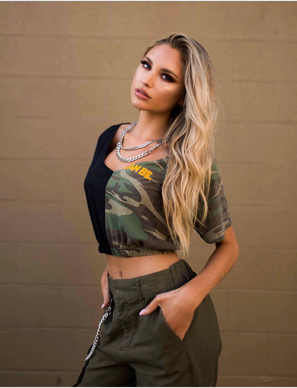 Into The Wild Camouflage Crop Top