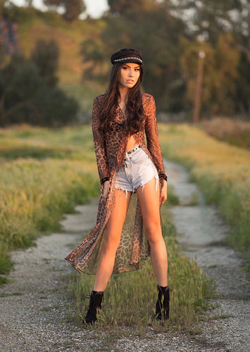 Weekend Fling Leopard Duster